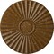Ekena Millwork Shakuras Ceiling Medallion (For Canopies up to 5"), 19 3/4"OD x 1 3/8"P, Smokey Topaz Crackle CM20SHSTC - alternate 1